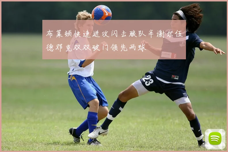 布莱顿快速进攻闪击狼队辛谢尔伍德邓克双双破门领先两球